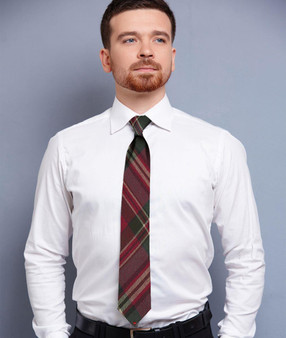 Mens Neck Tie MacFarlane Weathered Tartan Lightweight Scottish Clan Tie