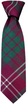 Mens Neck Tie Crawford Ancient Tartan Lightweight Scottish Clan Tie