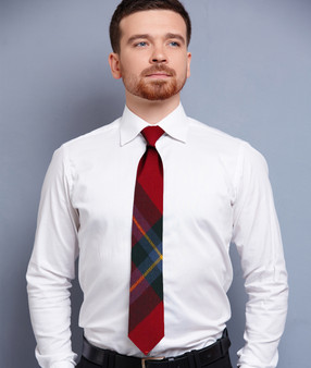 Mens Neck Tie MacLaine Of Lochbuie Modern Tartan Lightweight Scottish Clan Tie