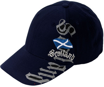 Baseball Cap Scotland Vertical Navy With Adjustable strap