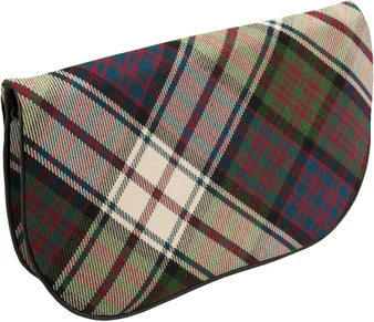 Large Leather Clutch Bag With MacDonald of Clanranald Inside and Back Pocket