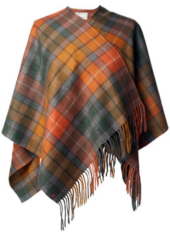 Mini Lambwool Cape Soft and Silky with Buchanan Antique Tartan Design