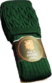 Men's Kilt Hose Socks Plain 50 Percent Wool