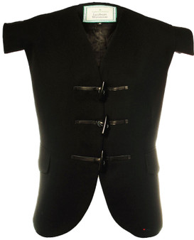 Waistcoat Wool Jacobite Black