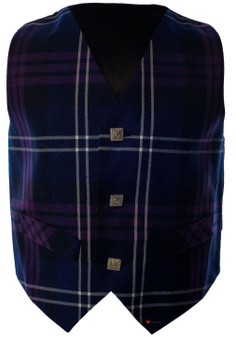 Boys Waistcoat Silk Back Adjustable Buckle Heritage of Scotland Tartan