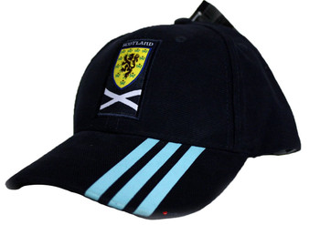 Baseball Cap SFA Shield with 3 Blue Stripes Design Navy