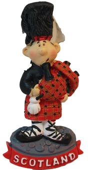 Scottish Resin Figurine Piper Standing Gift Scottish Resin Figurine