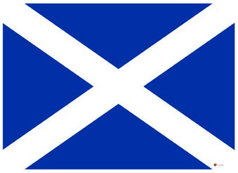 Scottish Saltire Tea Towel Souvenir Gift Scottish St Andrews Blue White New Flag