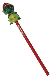 Loch Ness Monster Top Pencil with Scottish Loch Ness Monster Topper