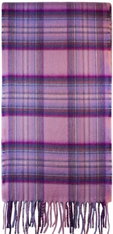 Stewart Pink Luxurious Scarf in 100% Cashmere