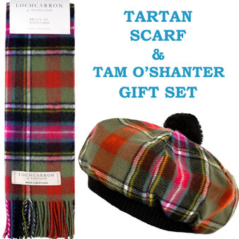 Royal Stewart Tartan Tam and Scarf Set