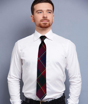 Mens Neck Tie Quebec Canadian Tartan Lightweight Scottish Clan Tie