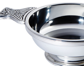 Quaich Scottish Pewter Large Size 115mm Tasting Bowl Ideal Christening Gift