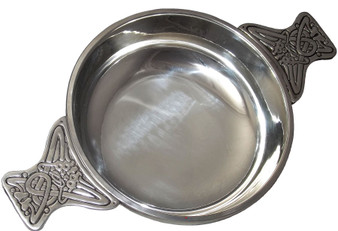Quaich Scottish Pewter Medium Size 100mm Tasting Bowl Ideal Christening Gift