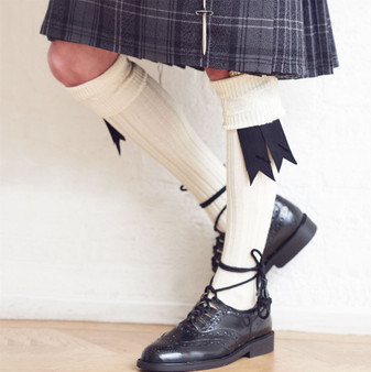 Mens Navy Blue Kilt Hose Socks