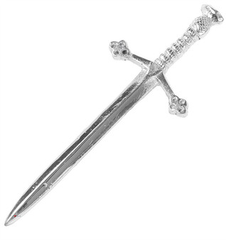 Scottish Kilt Pin In Claymore Style Design With Chrome Finish