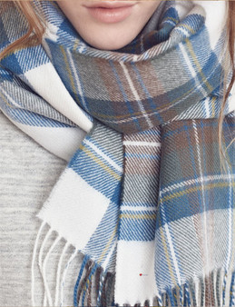 Ladies Lambswool Tartan Shawl