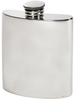Kidney Shape Flask 3oz Pewter in Plain Polished Finish Kidney Shape Flask 3oz Pewter in Plain Polished Finish