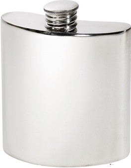 Kidney Shape Flask 4oz Pewter in Plain Polished Finish Kidney Shape Flask 4oz Pewter in Plain Polished Finish
