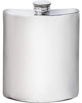 Kidney Shape Flask 6oz Pewter in Plain Polished Finish Kidney Shape Flask 6oz Pewter in Plain Polished Finish