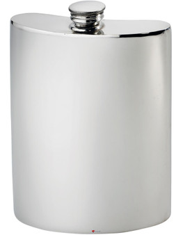Large Kidney Shape Flask 10oz Pewter in Plain Polished Finish Large Kidney Shape Flask 10oz Pewter in Plain Polished Finish