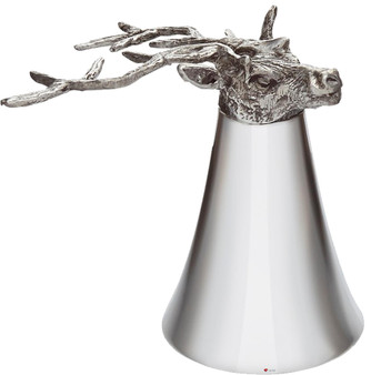 Pewter Jigger Measure or Stirrup Cup with Stag Head - 5 oz