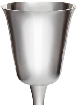 Large Bell Spun Pewter Goblet 140mm Bright with Feature Touchmark