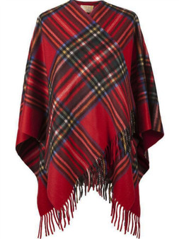 Dunedin Cashmere Big Check Mini Cape