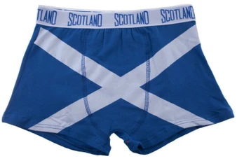 Gents Boxer Shorts Saltire Fashion Design Royal Blue