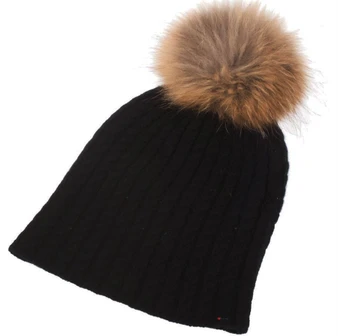 Cable Cashmere Pom Pom