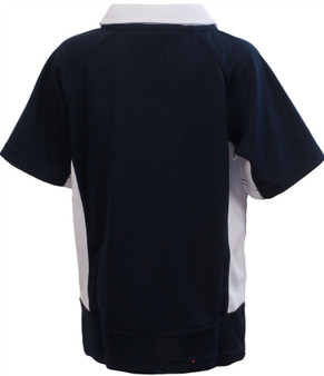 Kids Six Nations Logo Rugby Shirt Scot Navy