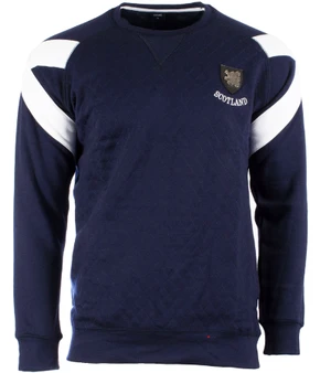 Men'S Saltire Crew Neck Sweatshirt Navy