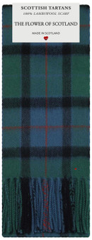 Mens Scarf & Tie Gift Set Wool Tie Flower of Scotland Tartan Plaid Design 100% Lambswool Scarf