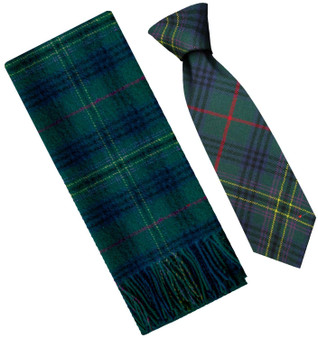 Mens Scarf & Tie Gift Set Wool Tie Kennedy Modern Tartan Plaid Design 100% Lambswool Scarf Mens Scarf & Tie Gift Set Wool Tie Kennedy Modern Tartan Plaid Design 100% Lambswool Scarf