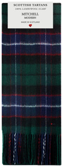 Mens Scarf & Tie Gift Set Wool Tie Mitchell Modern Tartan Plaid Design 100% Lambswool Scarf