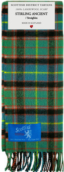 Scottish District Lambswool Scarf Stirling Ancient