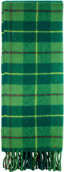 Scottish District Lambswool Scarf Galloway Green