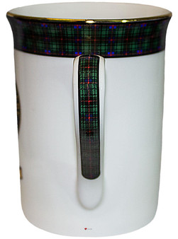 Bone China Coffee Tea Mug Davidson Clan Crest Gold Rim Scottish Made