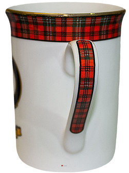 Bone China Coffee Tea Mug Scott Clan Crest Gold Rim Scottish Made