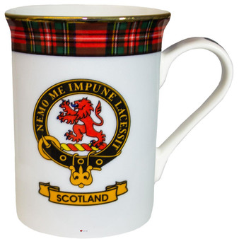 Bone China Coffee Tea Mug Scotland Clan Crest Gold Rim Scottish Made Bone China Coffee Tea Mug Scotland Clan Crest Gold Rim Scottish Made