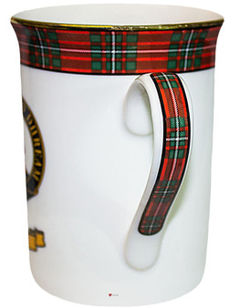 Bone China Coffee Tea Mug Walker Clan Crest Gold Rim Scottish Made