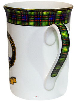 Bone China Coffee Tea Mug Watson Clan Crest Gold Rim Scottish Made