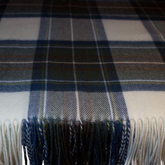 Luxury Tartan Soft Lambswool Plaid Throw Blanket Stewart Blue Dress Travel Blanket Rug