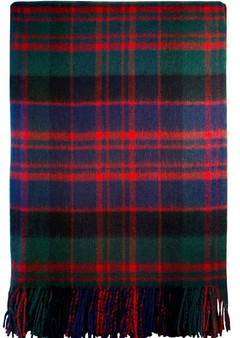 Luxury Tartan Soft Lambswool Plaid Throw Blanket MacDonald Modern Travel Blanket Rug