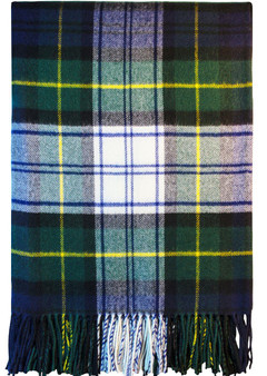 Luxury Tartan Soft Lambswool Plaid Throw Blanket Gordon Dress Travel Blanket Rug