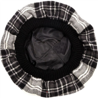Tammy Hat Stewart Dress Grey Tartan Lambswool