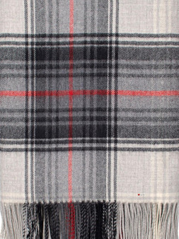 Ladies Shawl Cape Lambswool Graphite Tartan Made To Order