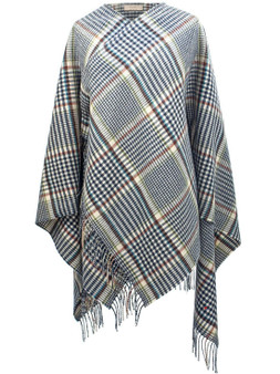 Ladies Shawl Cape Lambswool Clyde Check Made To Order