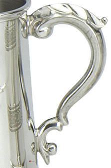 Pewter Tankard Handmade Scottish National Flower Embossed Thistle Stem Ornate Great Gift