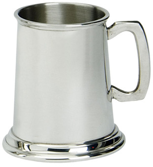 Half Pint Pewter Tankard Traditional Shape Plain Design Ideal for Engraving Great Gift